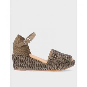 Sandalia de Pitillos para mujer, mod.5501, Sandalia de cáñamo con plantilla acolchada muy cómoda