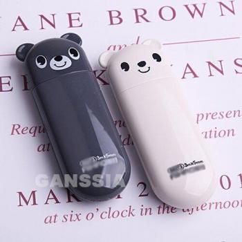 2pcs Kawaii Bear Correction Tape (Black & White)