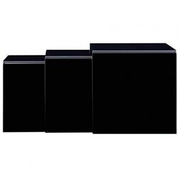 Mesa de Centro Apilable Vidrio Templado 42x42x41,5cm