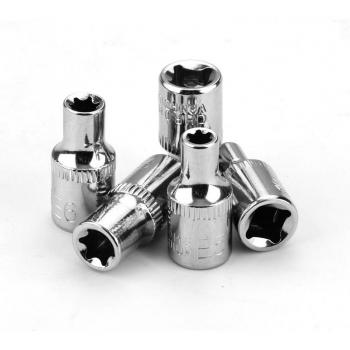 E-Type Torx Star Bit Socket Set 5pcs 1/4 Drive