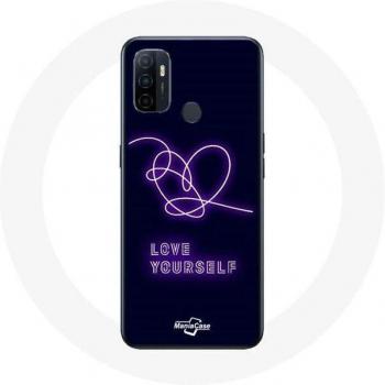 Oppo A53 Love Yourself Answer Album Case in Purple