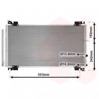 Condensador refrigerante VAN WEZEL 56015702