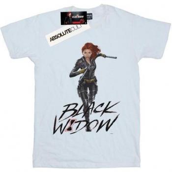 Marvel Men's Black Widow Movie Natasha Running T-Shirt L White