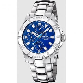 Reloj Hombre Festina F16242 – Esfera Azul y Funciones Avanzadas