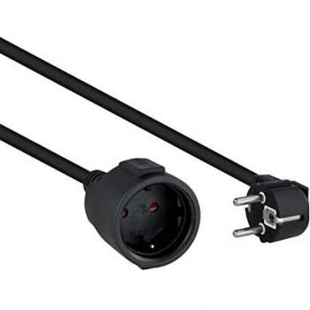 Prolunga Nano Cable 5 m – 1 uscita AC Indoor Nero (CEE7/3, 10.22.0605‑BK)