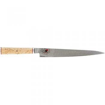 Couteau Sujihiki MIYABI 5000 MCD 24 cm, Brun, Bouleau