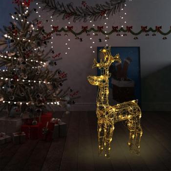 Vidaxl Reindeer LED Christmas Ornament 90 Lights 60x16x100 cm Acrylic