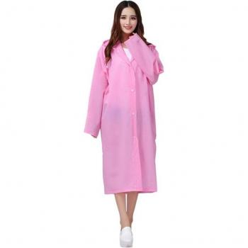Halbtransparenter Poncho für Outdoor-Aktivitäten, wasserdichter Regenmantel mit Kapuze