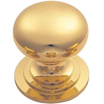 Heritage Polished Brass 25 mm Round Cabinet Handle