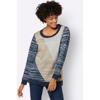 Rundhals Sweatshirt für Damen, Größe 40, bedruckt