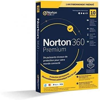 Norton 360 Premium Antivirus 10 Dispositivos 1 Año Descarga