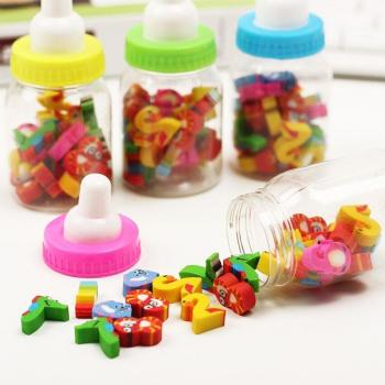 20PCS Mini Cartoon Erasers for Office Supplies