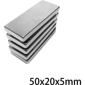MagneCore 50mm × 20mm × 5mm Quad Magnet Set