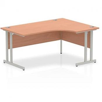 Impulse 1600mm Right Hand Beech Crescent Desk