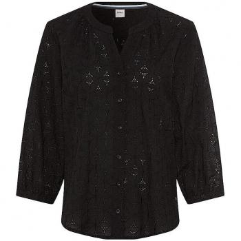 Brax Bluse mit Lochstickerei 'STYLE.Velia', Schwarz, 42