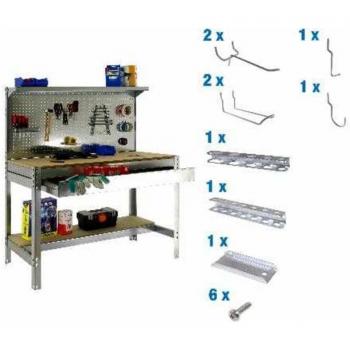 Pack Simonwork BT3 Estantería 900 Galva/Mad + 9 Accesorios