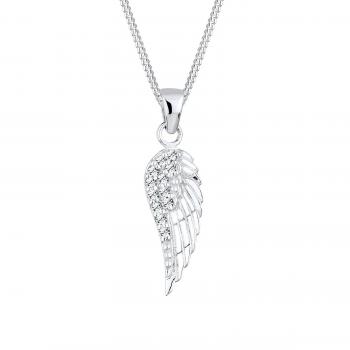 Collana Ali in Argento Sterling 925 Cristalli Donna