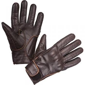 Modeka Gants de moto Hot Classic perforés Brun taille M L