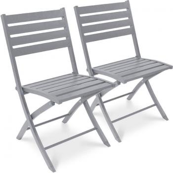 Aluminium-Stühle Marius – 2er Set Stadtgarten