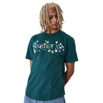 T-shirt fleuri brodé
