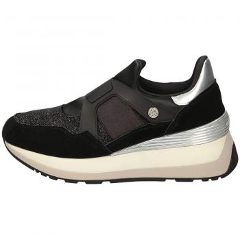 US Polo Vivien Sneaker Femminile Slip‑On in Suede e Tessuto Nero