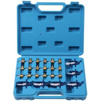 24pcs Common Rail Injector Flow Test Adapter Kit