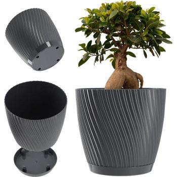 KADAX Vaso Grigio 15cm