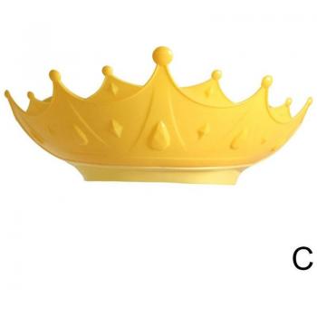 Crown‑Shape Baby Wash Hat – Adjustable, Ear‑Safe, Soft Cartoon Feature