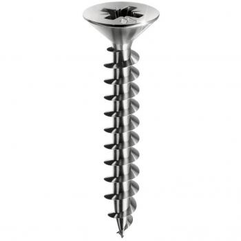 Vite per legno testa svasata piana in acciaio inox A2 mm 6x70 (100 pezzi)