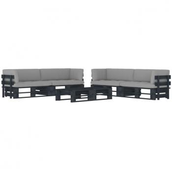 tlg. Paletten-Lounge-Set mit Kissen