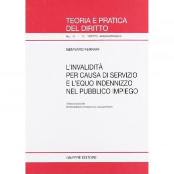 L' invalidità per causa di servizio e l'equo indennizzo nel pubblico impiego