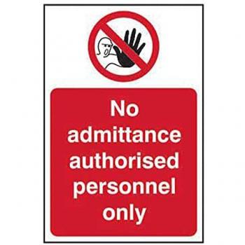 Authorized Personnel Only Sign