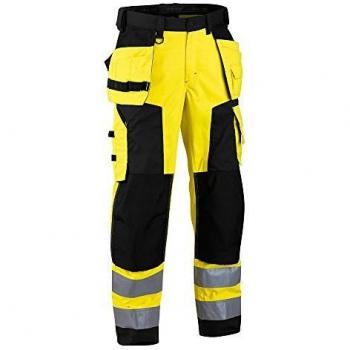 Pantalon Softshell pour l'hiver Blakläder, classe de protection 2, taille D108, coloris Jaune/Noir