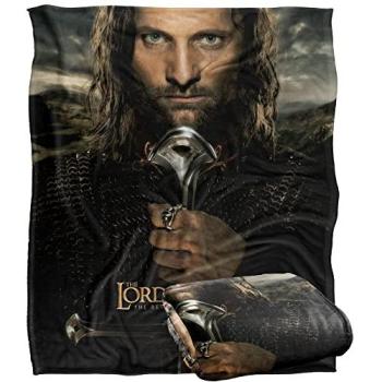 Silky Touch Aragorn Tribute Blanket by Warner Bros. (White, 152x127cm)