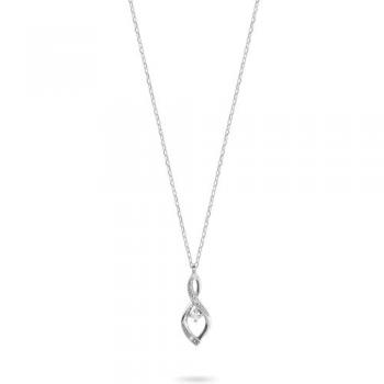 Weißgold‑Kette CHRIST – 375 ct., 3 Diamanten (89113661)