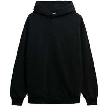 XL Black Superdry Blank Hooded Pullover