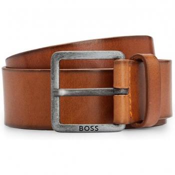 Jeeko Black Leather Belt de Boss para Hombre Adulto