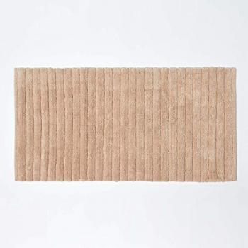 Tapis de bain beige style spa en coton 100%