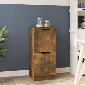 VidaXL Smoked Oak Buffet 30x30x70 cm Engineered Wood