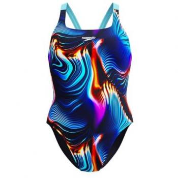 Speedo Traje de Natación Femenino Sublimado Leaderback