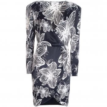Vestido Mini Regular de Padrão Floral
