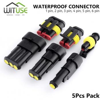 TSLEEN 5Pcs Waterproof Electrical Wire Connector for Truck