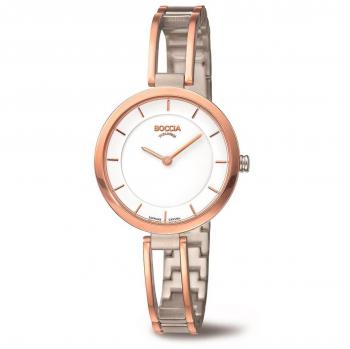 Boccia Dames Horloge Titanium Rosékleurig 3264-04
