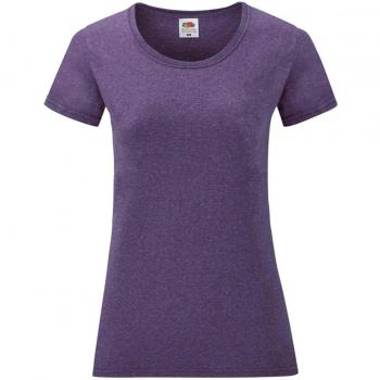 Fruit of the Loom Ladies/Womens Lady-Fit Valueweight Short Sleeve T-Shirt (Pack Of 5) (Heather Purple)
