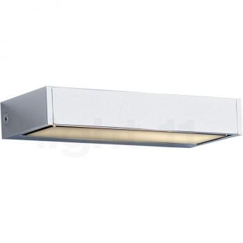 SML Wandleuchte, silber eloxiert, 17 cm, satinierte Ausführung