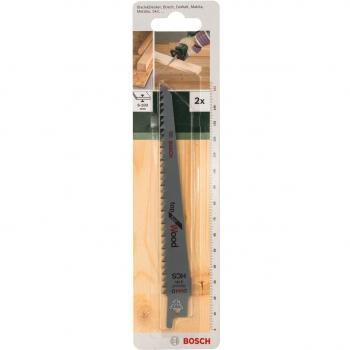 Lame Sabre Bosch S 644 D 152 mm – Pack 2 pièces, coupe précise dans le bois