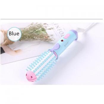 Travel-Friendly Mini Hair Straightener and Curler Brush