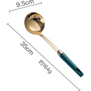 Ustensiles de cuisine en acier inoxydable 304, spatule pour Wok, cuillère à fente, louche à soupe