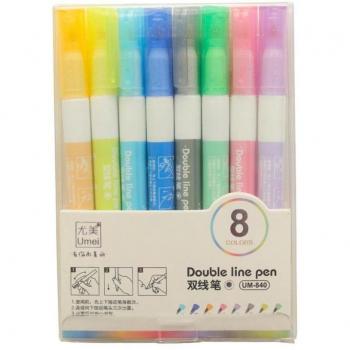 Double Line Metallic Art Pen Collection