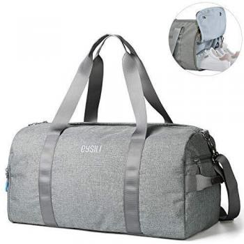 CoCoMall Gym Bag with Shoe Compartment and Wet Pocket